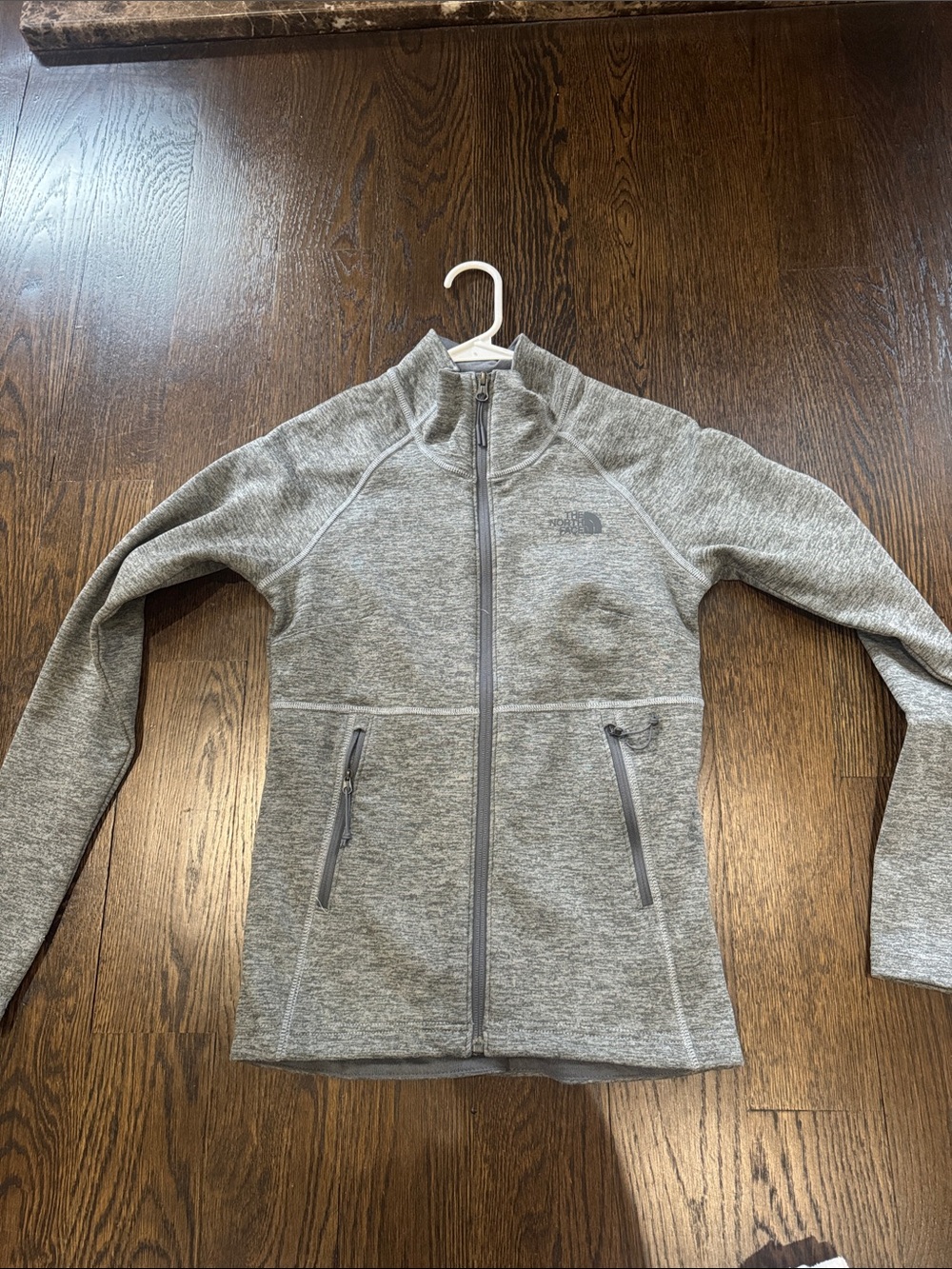 The North Face women’s Grey Full-Zip Fleece Jacket